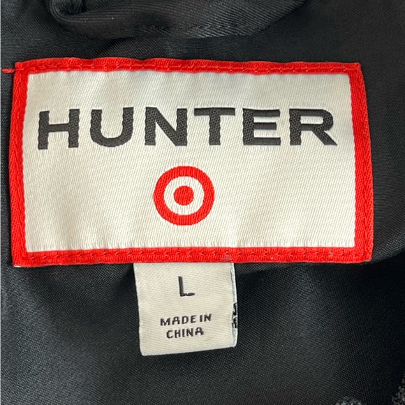 Hunter Men's Black Track Jacket Black White Size Large Lightweight - Picture 2 of 11